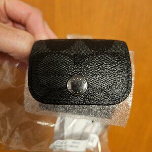 large wireless earbud case in signature canvas